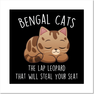 Bengal Cat Steal Your Seat Posters and Art